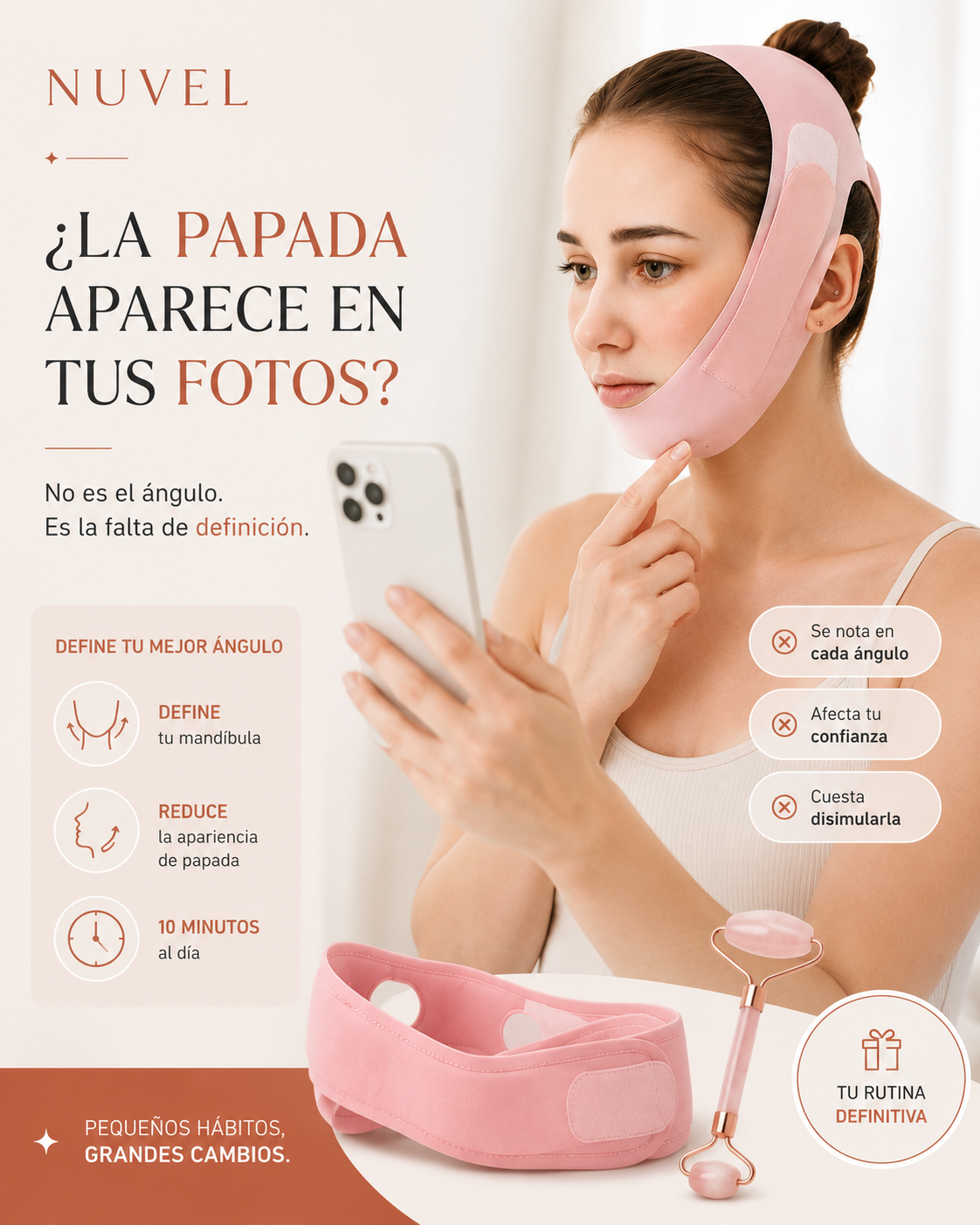 Mascara facial anti papada