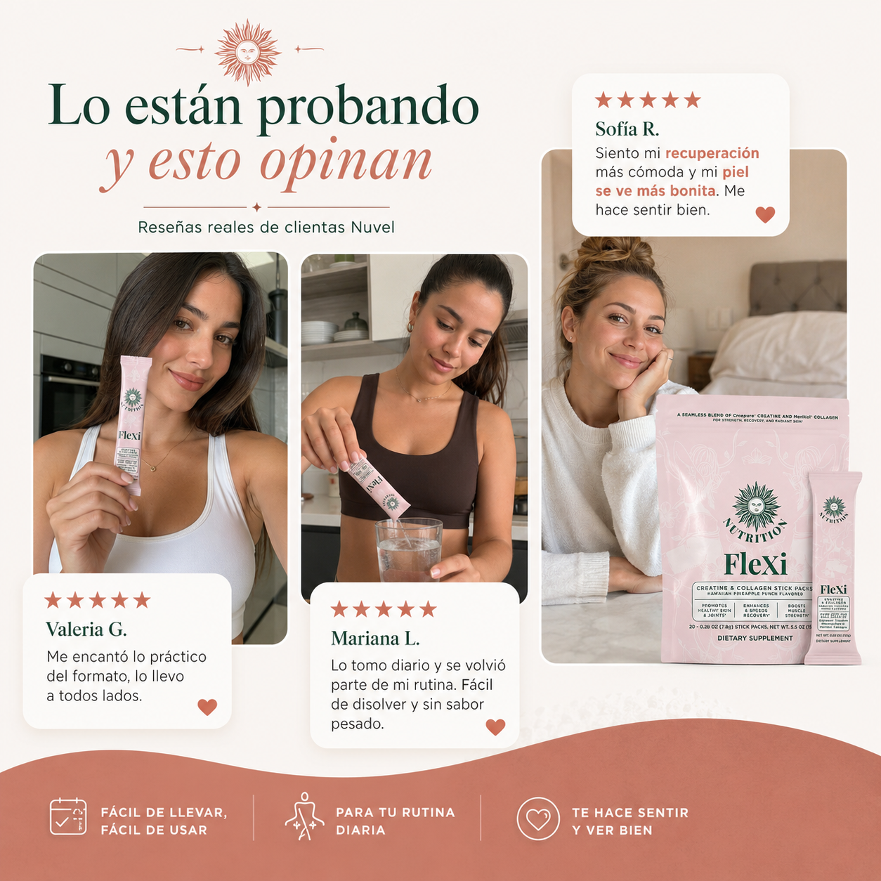 Creatina con Colageno Monodosis 2 en 1