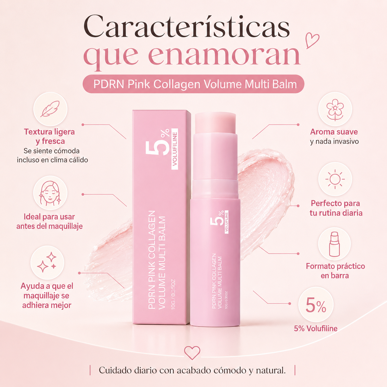 Bálsamo de Colágeno PDRN | Rostro y Contorno | Nuvel