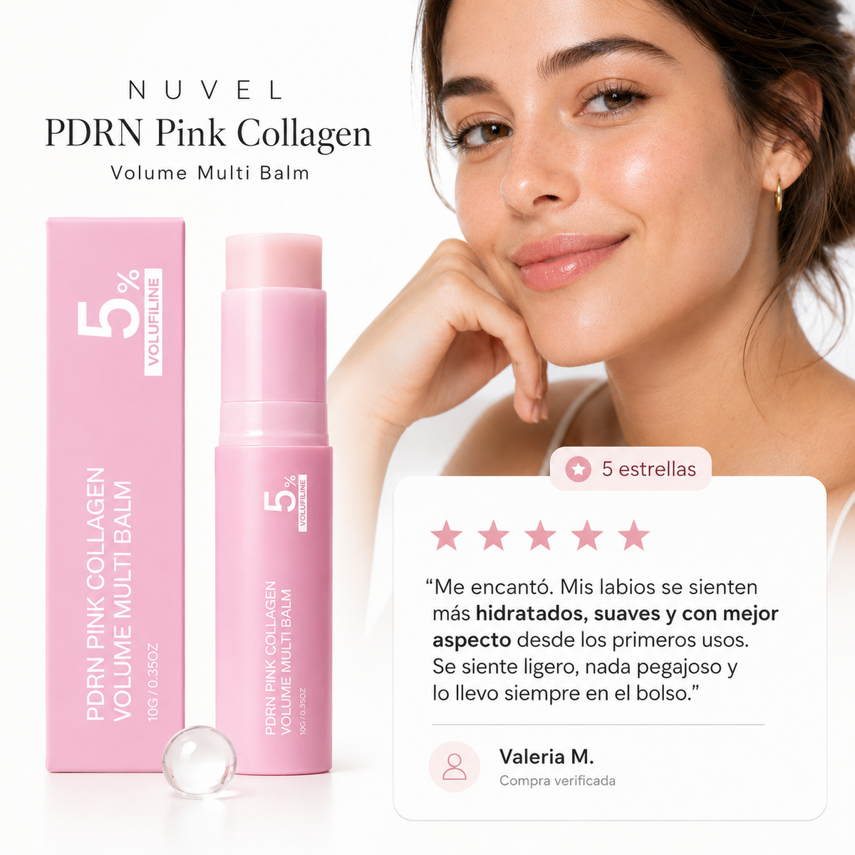 Bálsamo de Colágeno PDRN | Rostro y Contorno | Nuvel