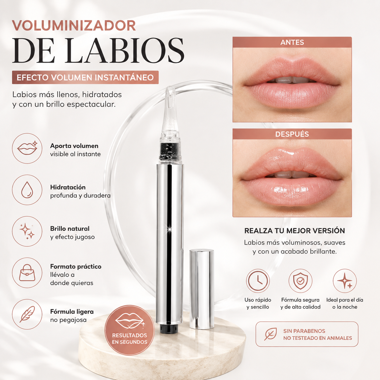 Voluminizador de labios Efecto Real