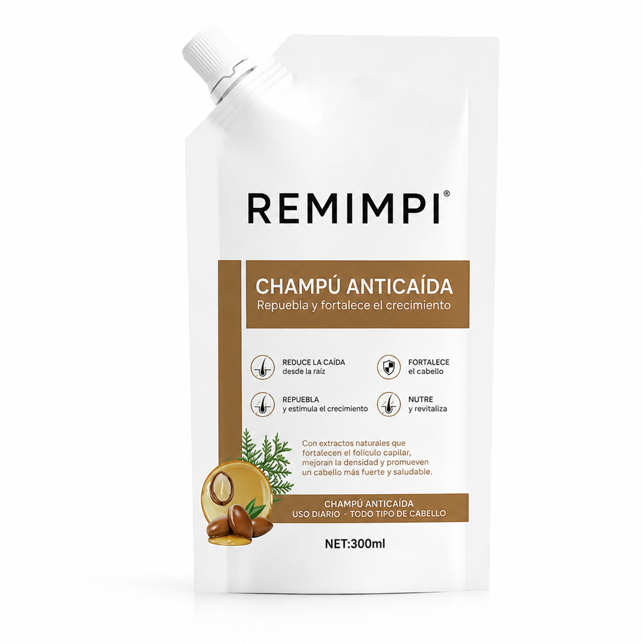 Kit 2 Shampoo Anti Caída