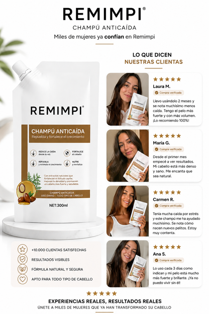 shampoo anti caida 100% Efectivo