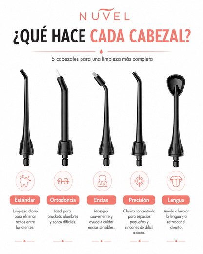 IRRIGADOR BUCAL CON 5 CABEZALES