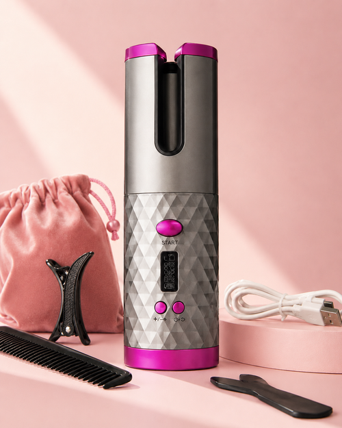 Rizador de Pelo Automático Inalámbrico con Control de Temperatura